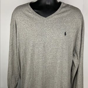 Men’s Ralph Lauren Long Sleeve Grey Cotton TShirt